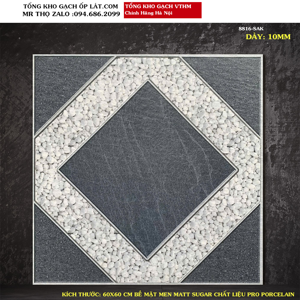 Gạch lát sân vườn 60x60 VINCERA 8816 Loại A1