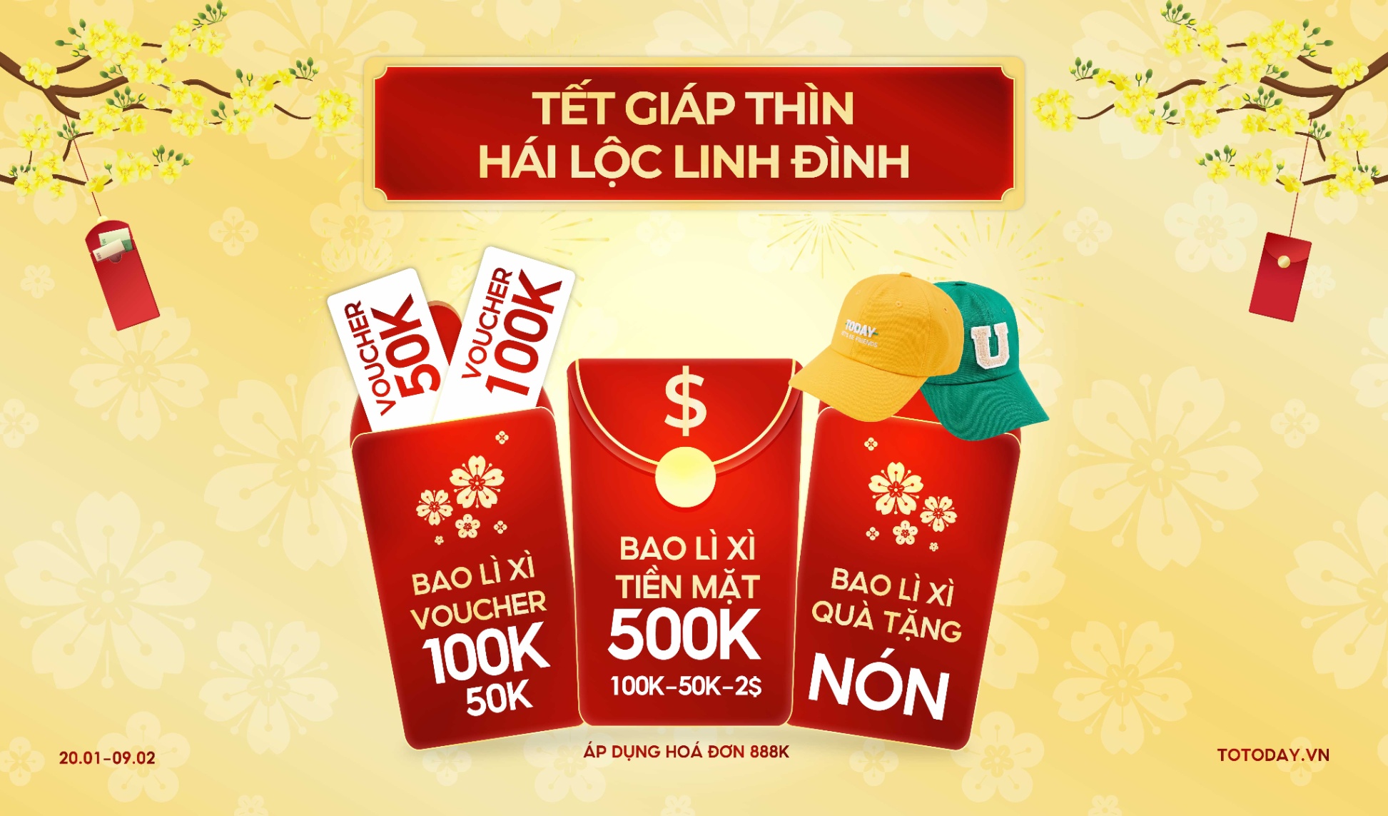 🧧TẾT GIÁP THÌN HÁI LỘC LINH ĐÌNH| RINH NGAY LÌ XÌ 500K🎉