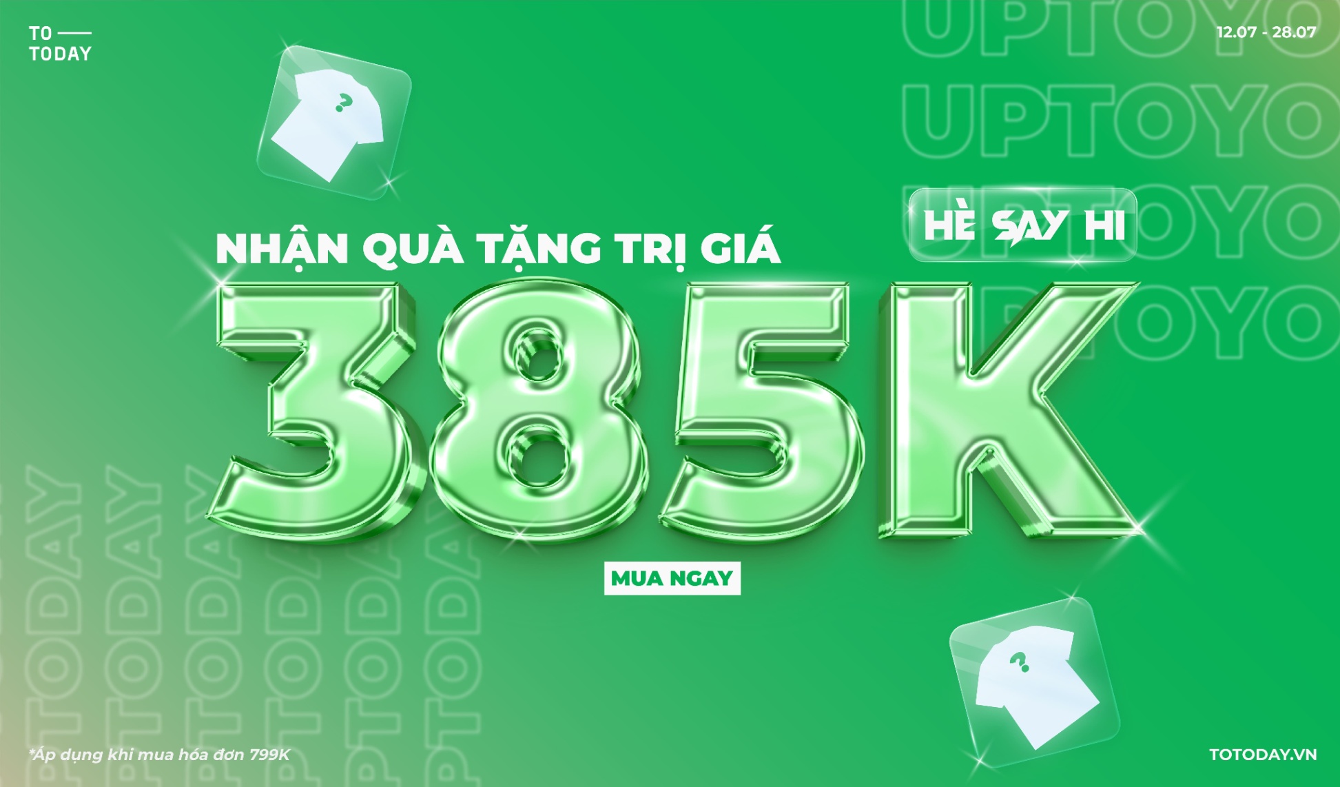 ✌️HÈ SAY HI - NHẬN NGAY QUÀ TẶNG TRỊ GIÁ 385K 🎁