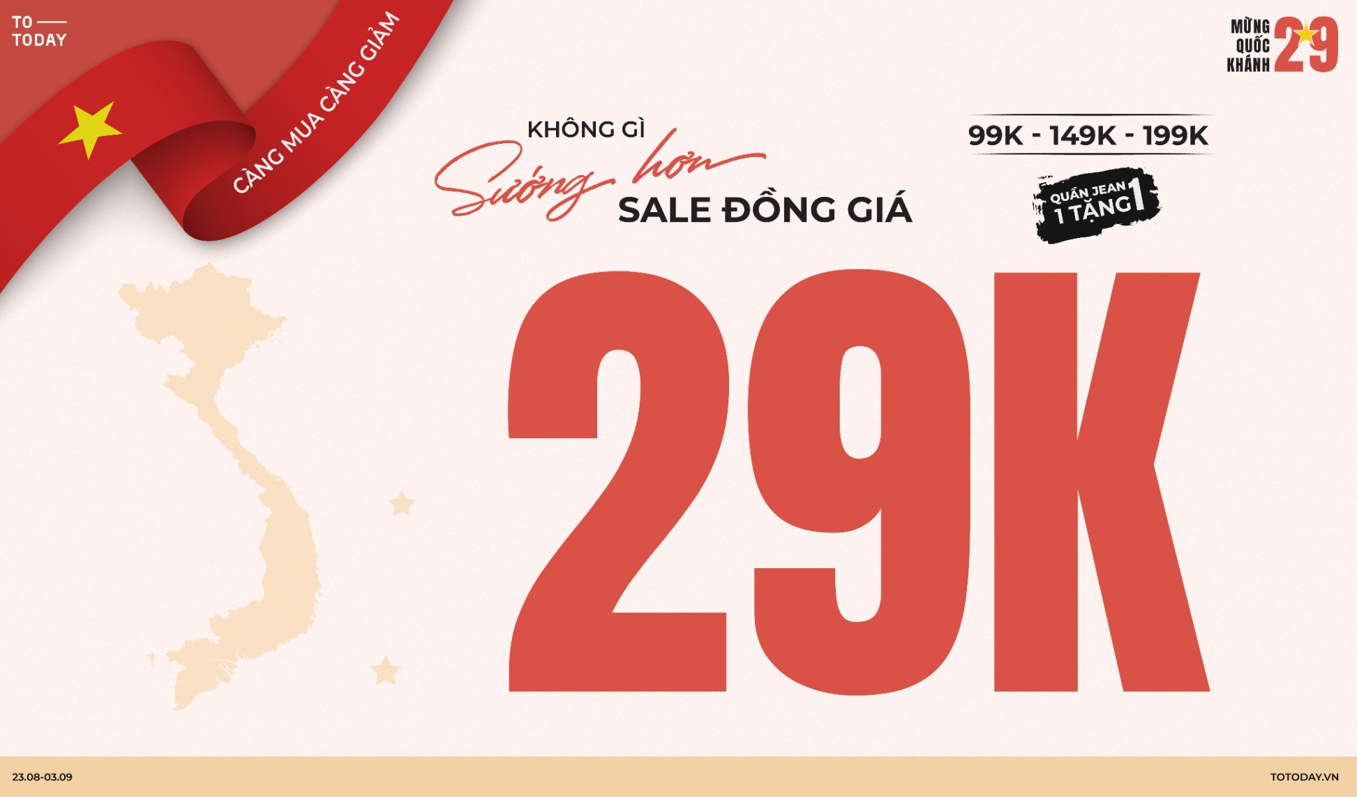 KHÔNG GÌ SƯỚNG HƠN SALE ĐỒNG GIÁ 29K