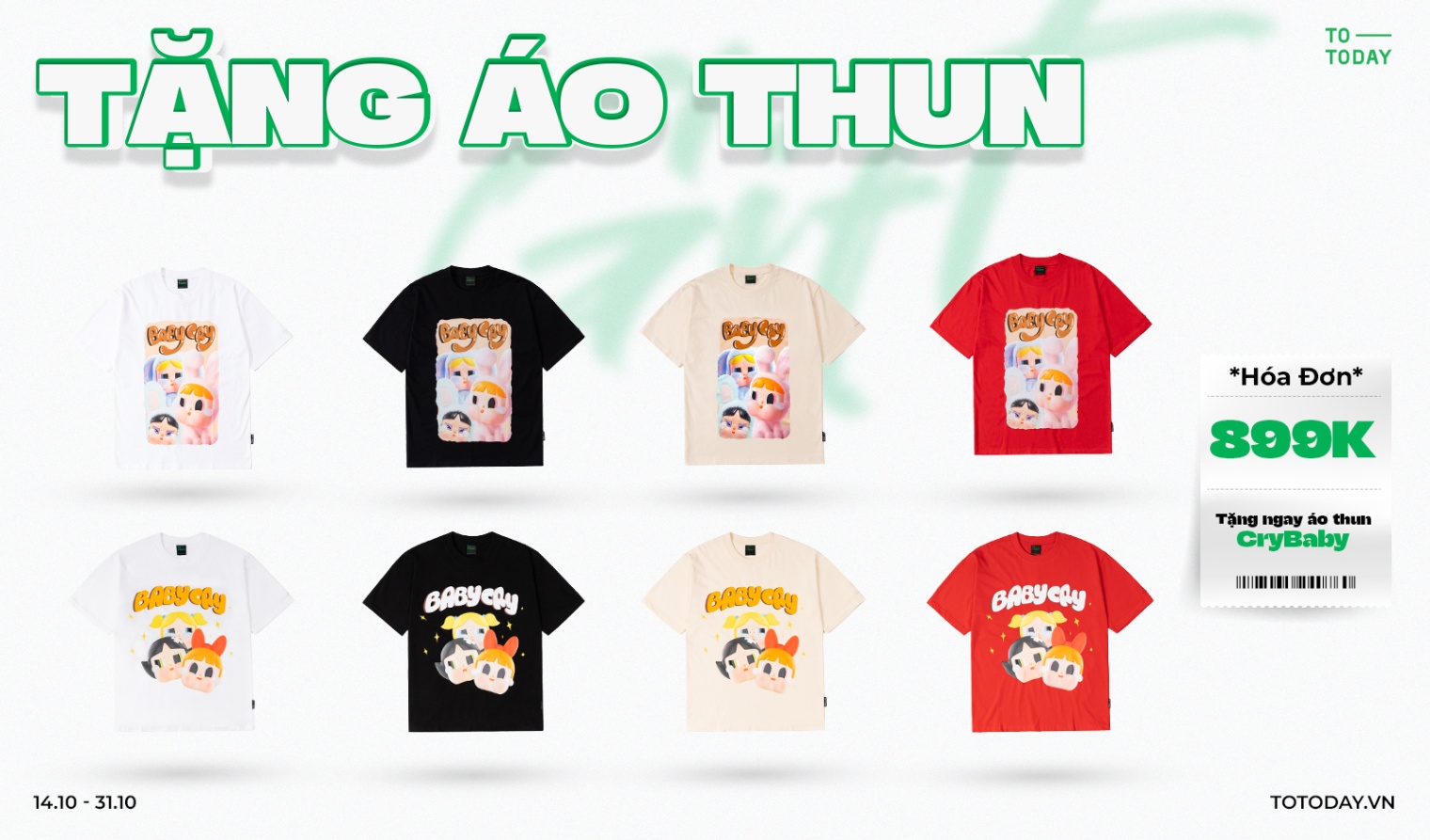 🎁TẶNG ÁO THUN KHI MUA HĐ TỪ 899K