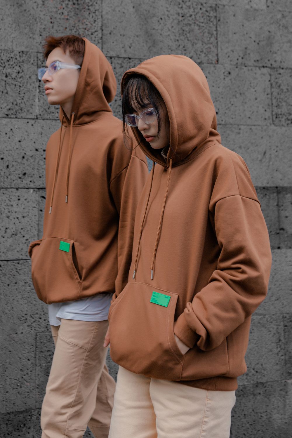 ÁO HOODIE UNISEX - TOTODAY - COLOR BLOCK