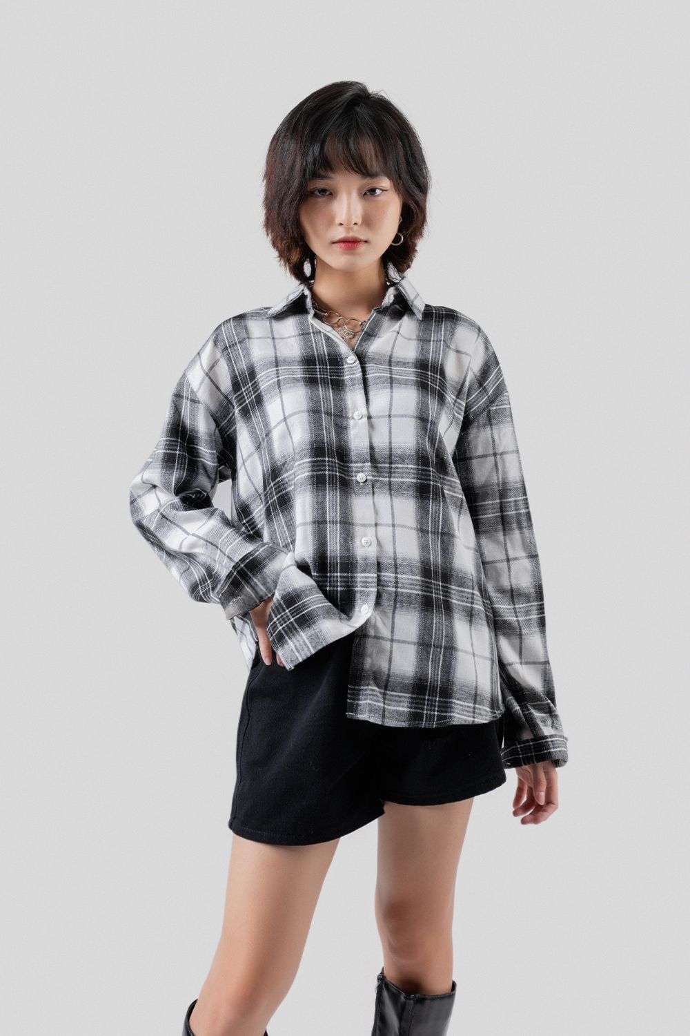 ÁO SƠ MI NỮ - TOTODAY - COLOR PLAID