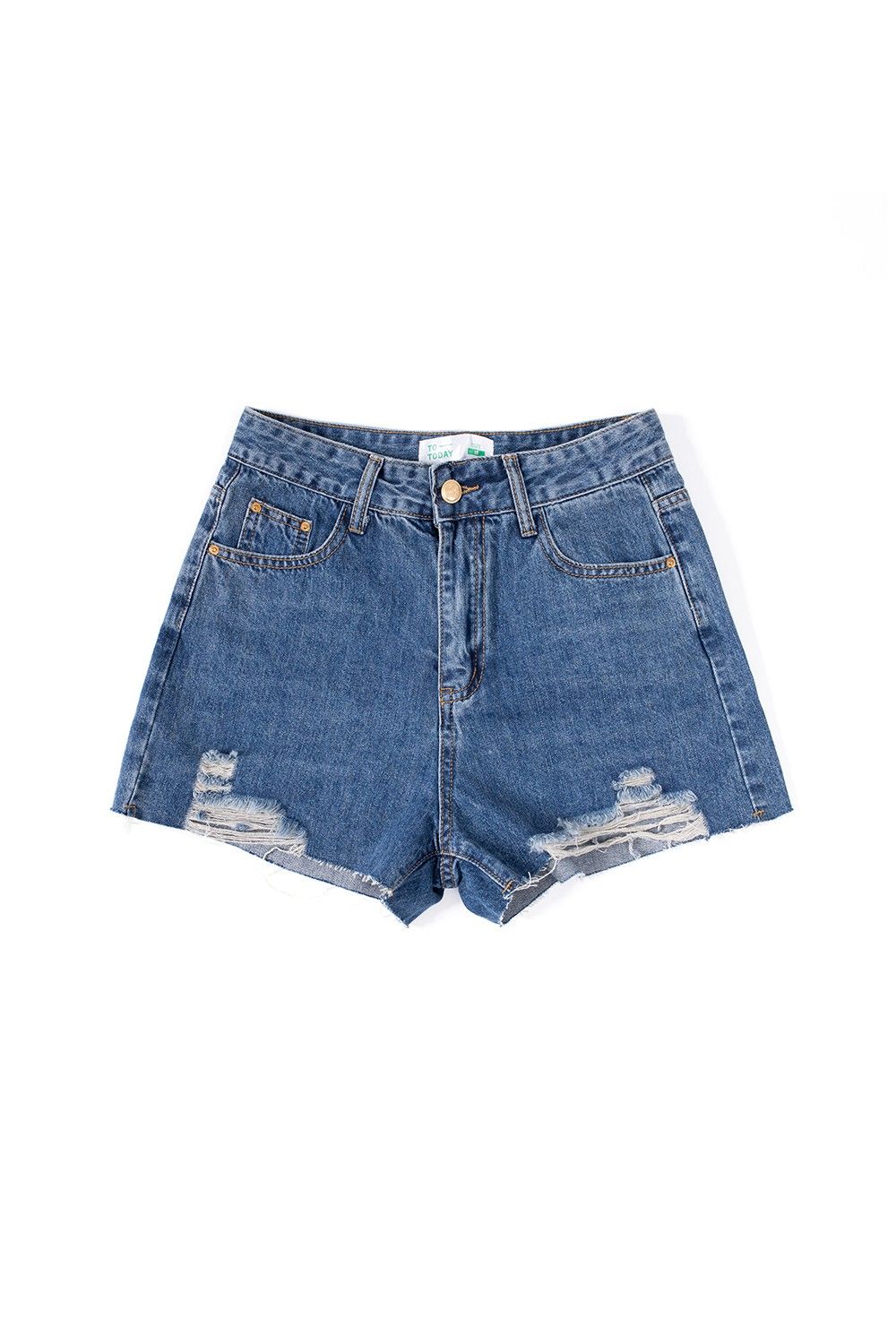 SHORTS JEAN NỮ RÁCH - TOTODAY - 10202