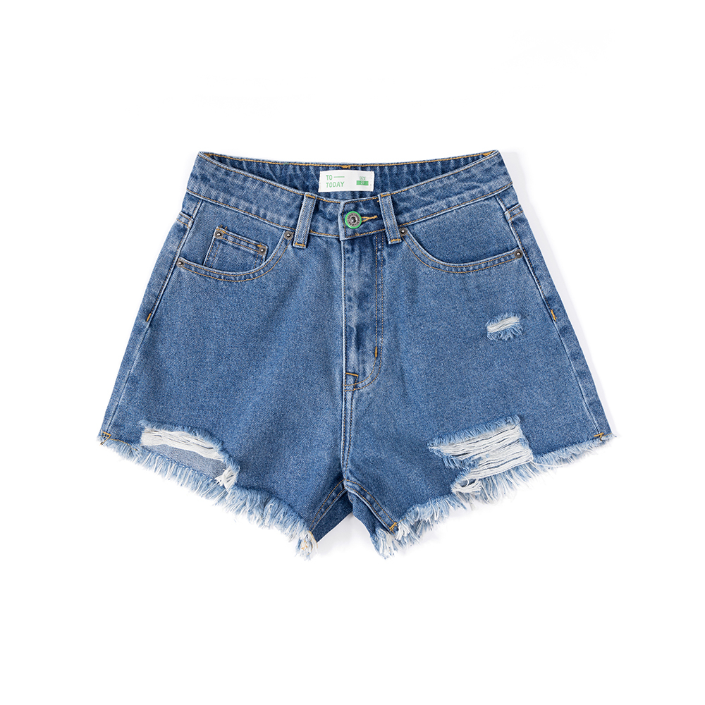 SHORTS JEAN NỮ RÁCH - TOTODAY - 02301