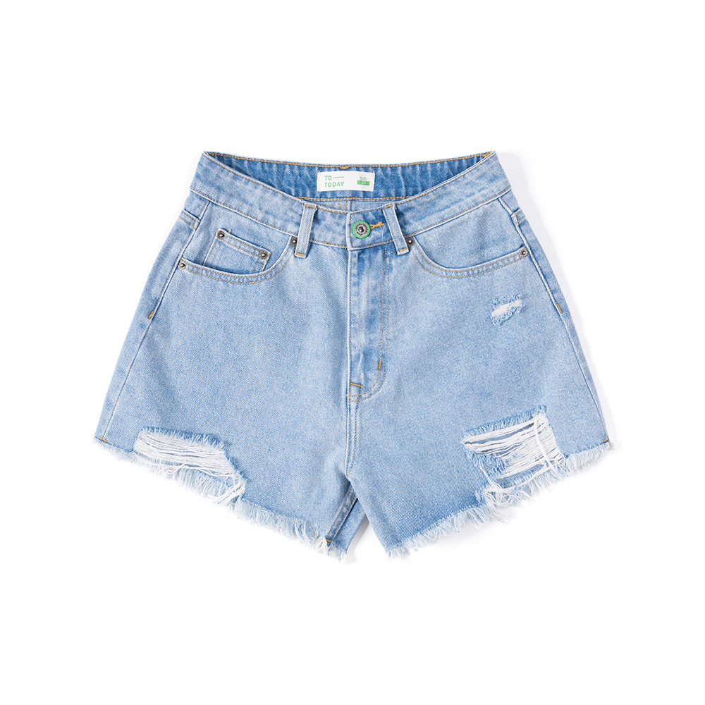 SHORTS JEAN NỮ RÁCH - TOTODAY - 02301