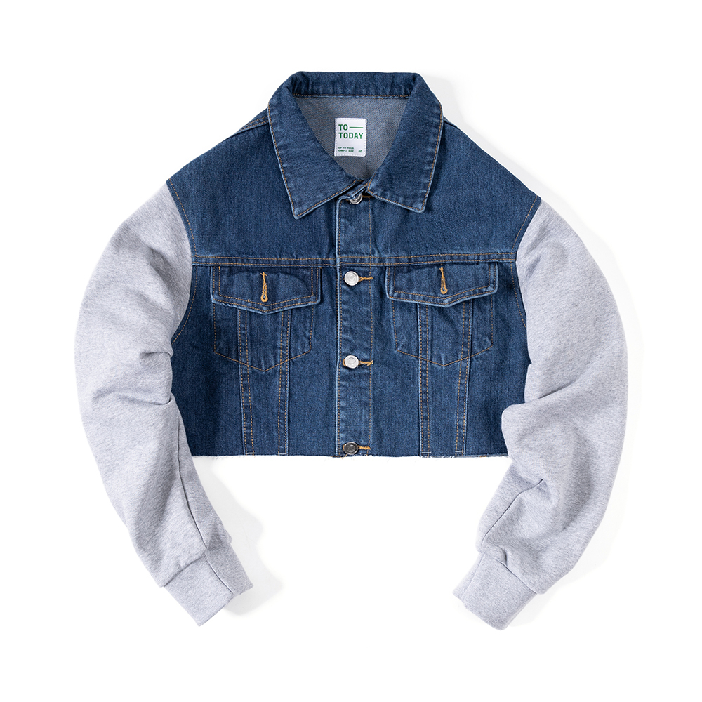 ÁO KHOÁC JEAN NỮ - TOTODAY - DENIM & FRENCH TERRY