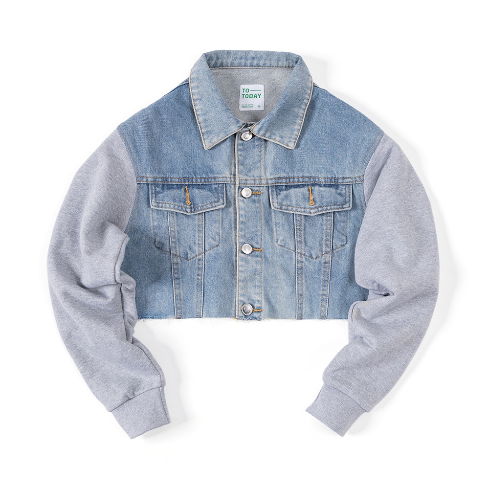 ÁO KHOÁC JEAN NỮ - TOTODAY - DENIM & FRENCH TERRY