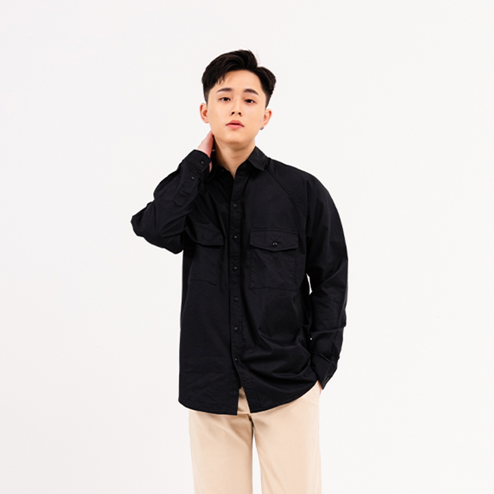 ÁO SƠ MI NAM - TOTODAY - BASIC RAGLAN SLEEVE SHIRT