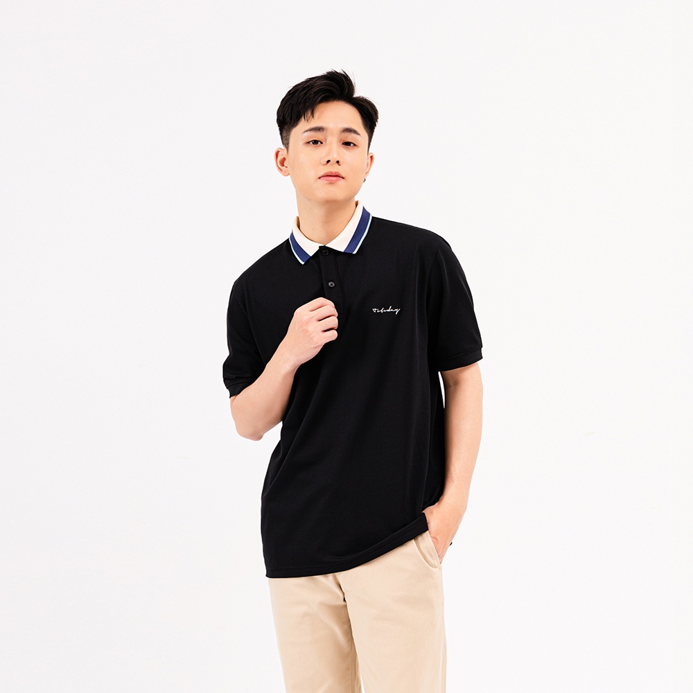 ÁO POLO NAM - TOTODAY - MULTICOLOR RIB COLLAR