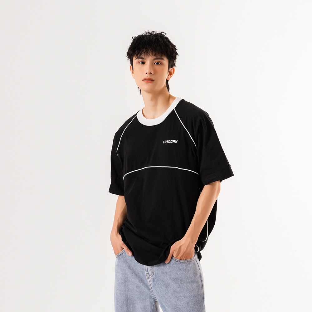 ÁO THUN UNISEX - TOTODAY - PIPING TEE