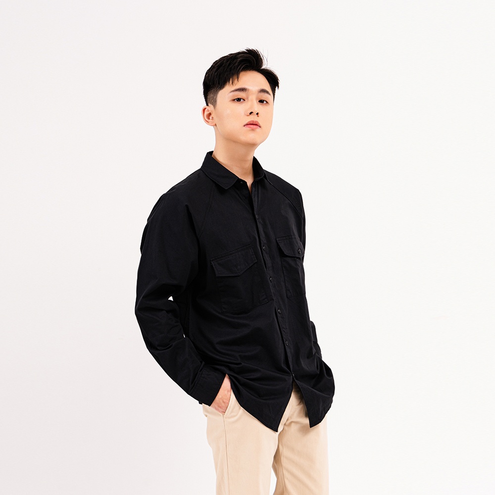 ÁO SƠ MI NAM - TOTODAY - BASIC RAGLAN SLEEVE SHIRT