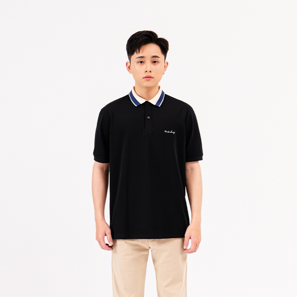 ÁO POLO NAM - TOTODAY - MULTICOLOR RIB COLLAR