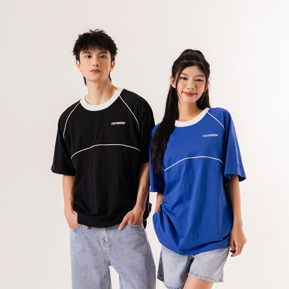 ÁO THUN UNISEX - TOTODAY - PIPING TEE