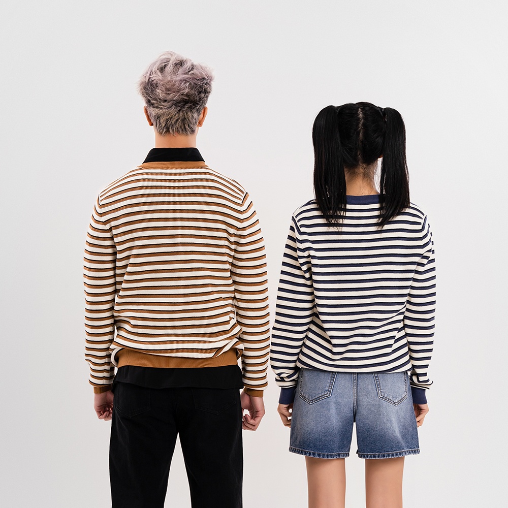 ÁO LEN UNISEX - TOTODAY - SMALL STRIPED SWEATER