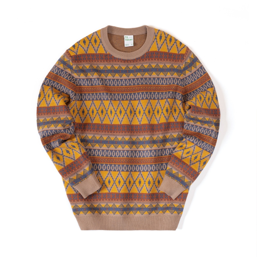 ÁO LEN UNISEX - TOTODAY - PATTERN SWEATER