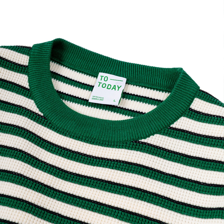 ÁO LEN UNISEX - TOTODAY - SMALL STRIPED SWEATER