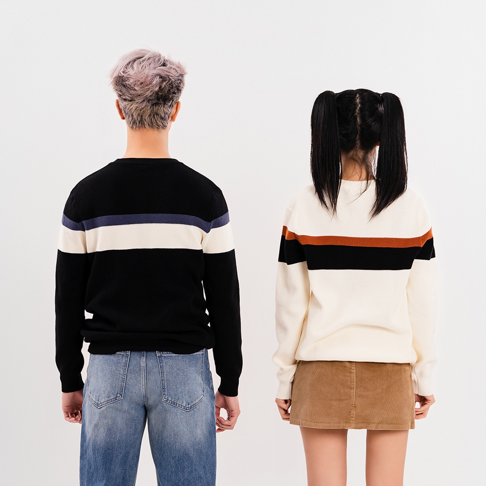 ÁO LEN UNISEX - TOTODAY - STRIPED COLOR BLOCK 3