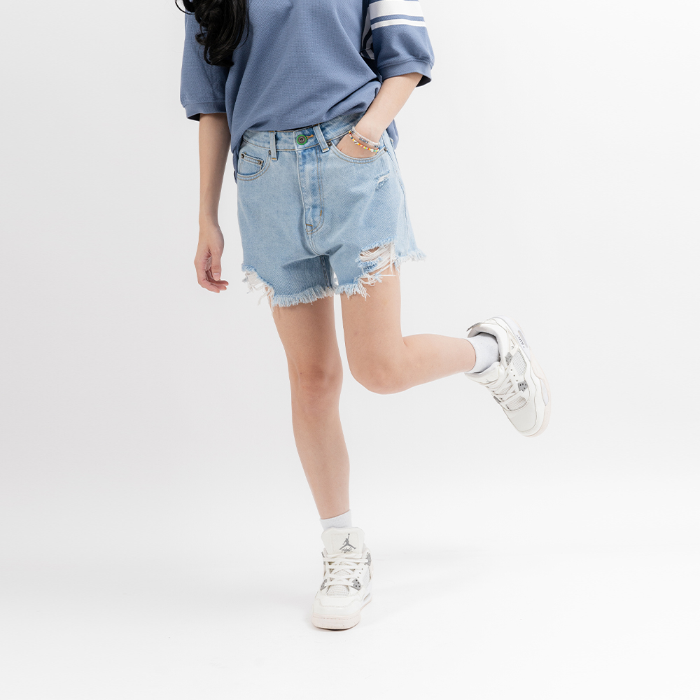 SHORTS JEAN NỮ RÁCH - TOTODAY - 02301