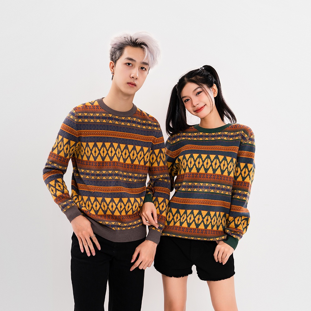 ÁO LEN UNISEX - TOTODAY - PATTERN SWEATER