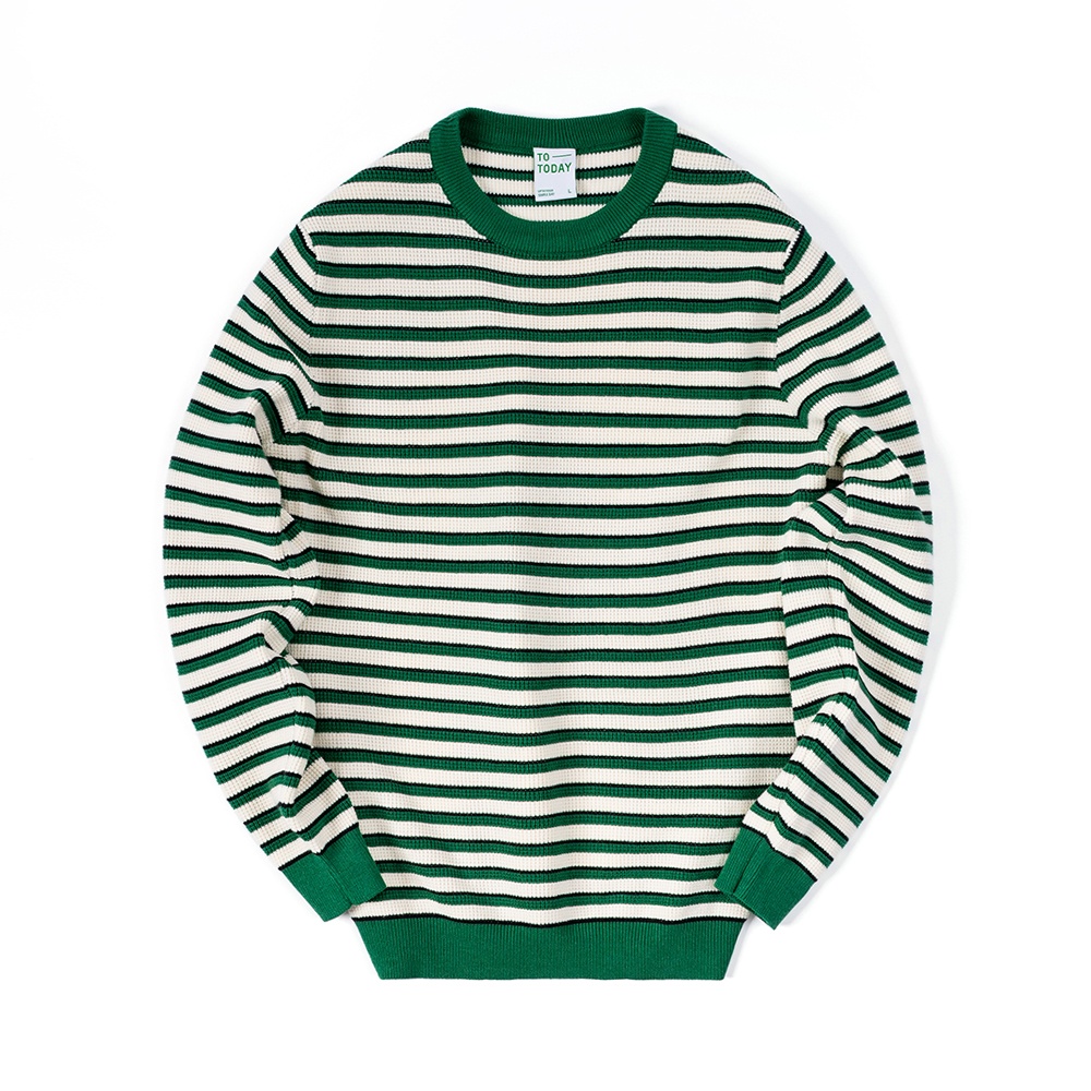 ÁO LEN UNISEX - TOTODAY - SMALL STRIPED SWEATER