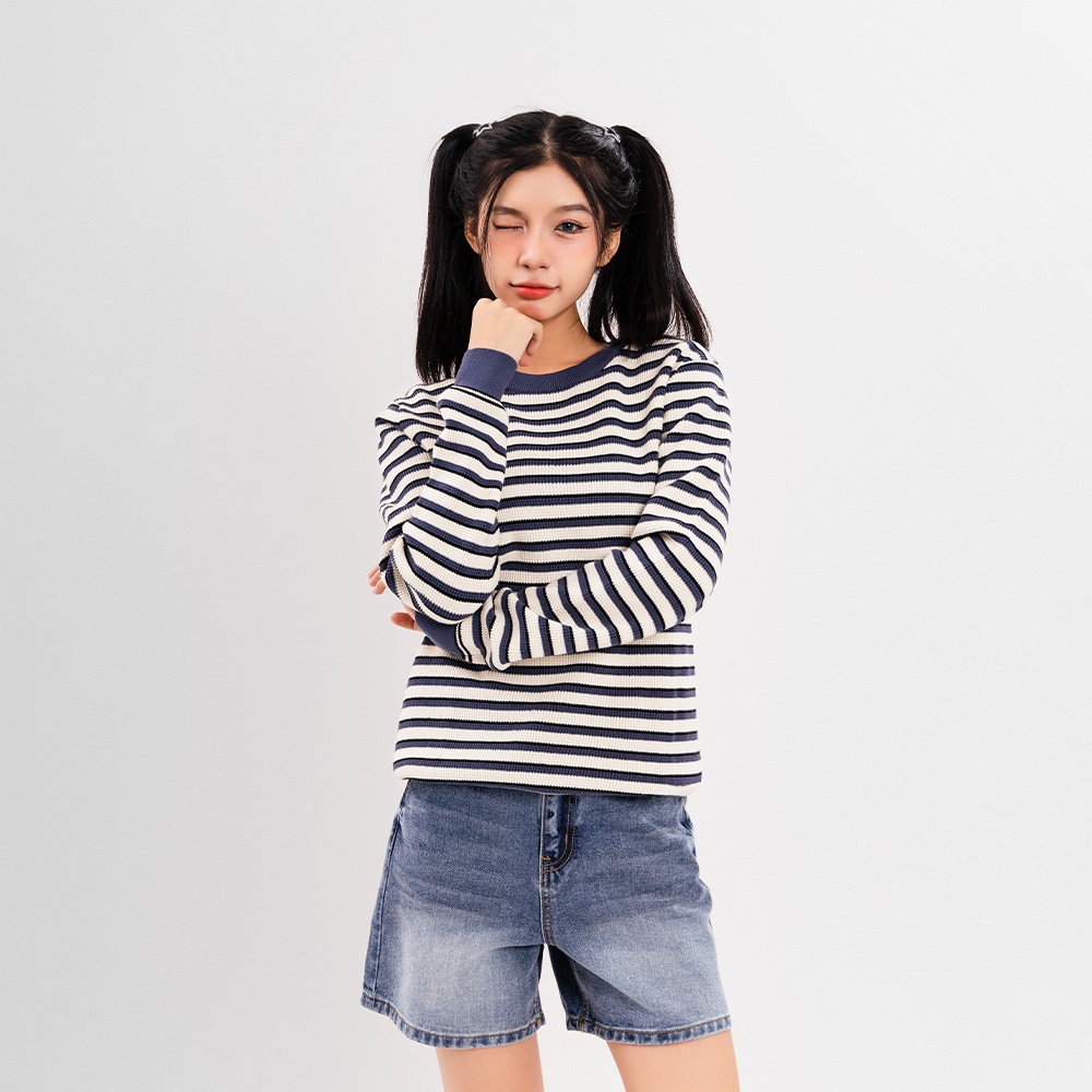 ÁO LEN UNISEX - TOTODAY - SMALL STRIPED SWEATER