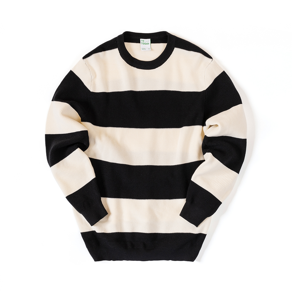 ÁO LEN UNISEX - TOTODAY - BIG STRIPED 4 COLOR