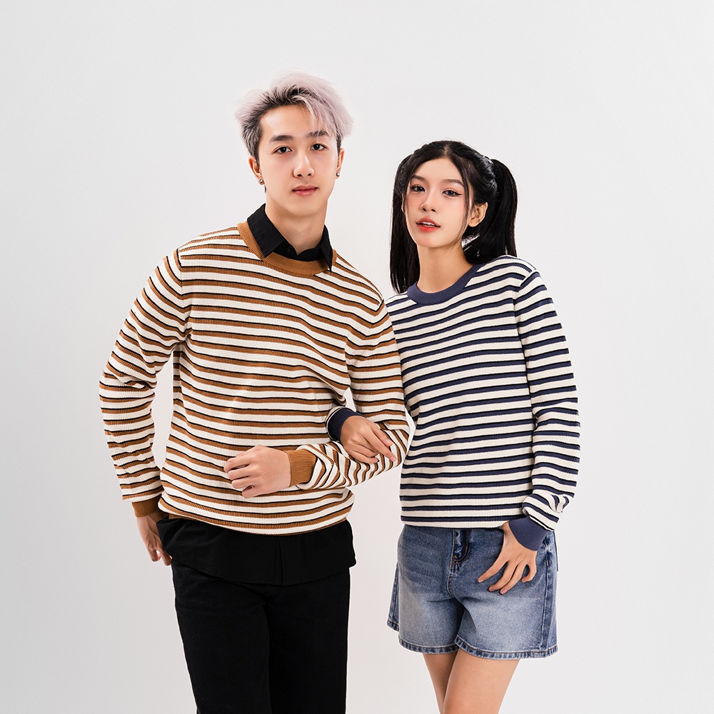 ÁO LEN UNISEX - TOTODAY - SMALL STRIPED SWEATER