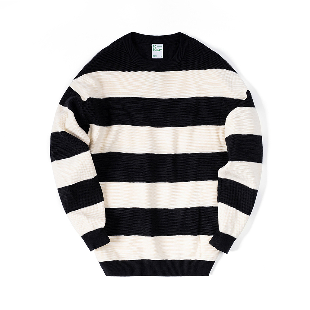 ÁO LEN UNISEX - TOTODAY - BIG STRIPED 3 COLOR