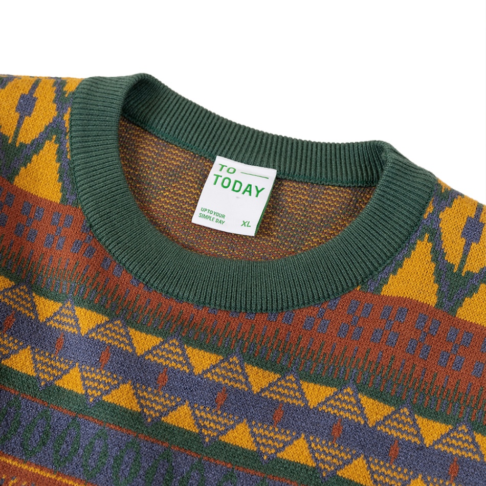 ÁO LEN UNISEX - TOTODAY - PATTERN SWEATER