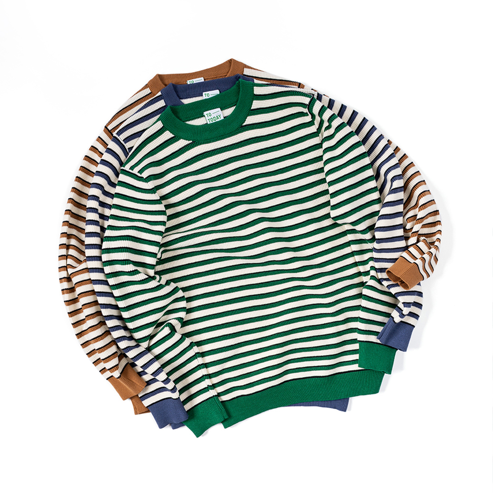 ÁO LEN UNISEX - TOTODAY - SMALL STRIPED SWEATER