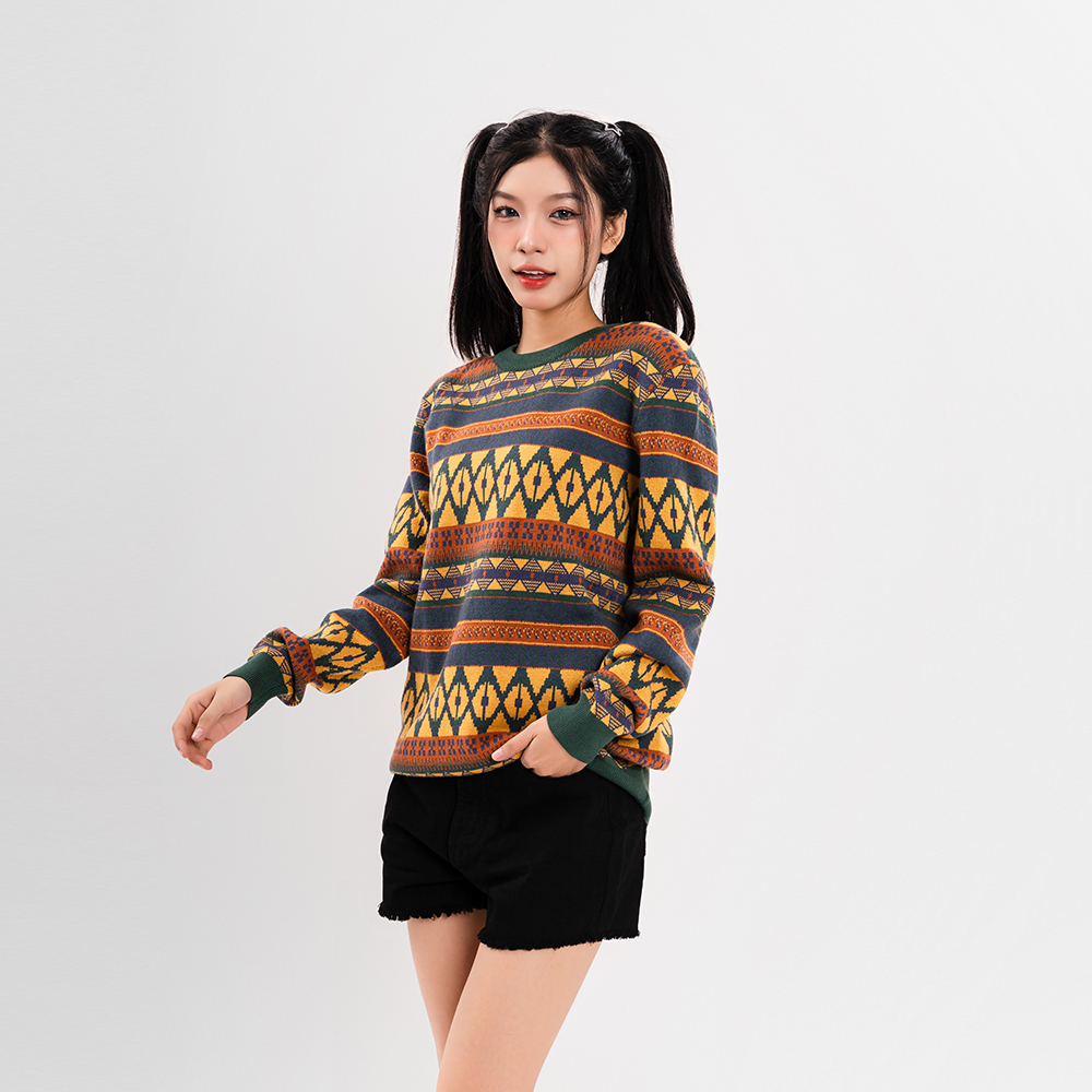 ÁO LEN UNISEX - TOTODAY - PATTERN SWEATER