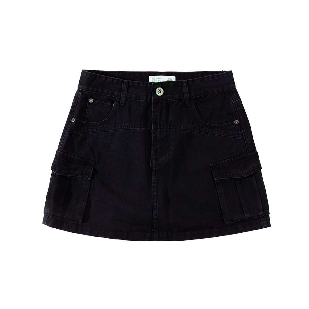 CHÂN VÁY NỮ - TOTODAY - FLAP POCKET DENIM SKIRT