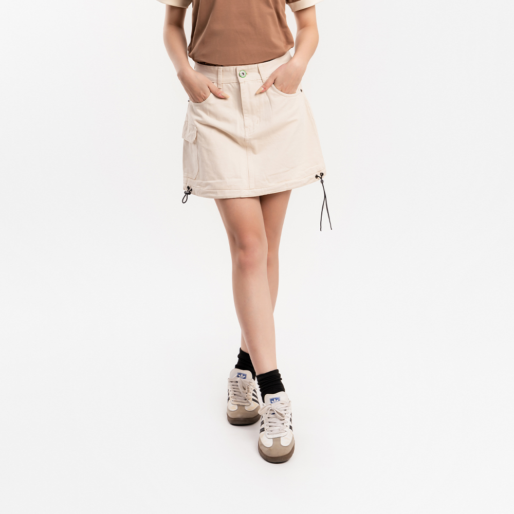 CHÂN VÁY NỮ - TOTODAY - DRAWSTRING POCKETED SKIRT