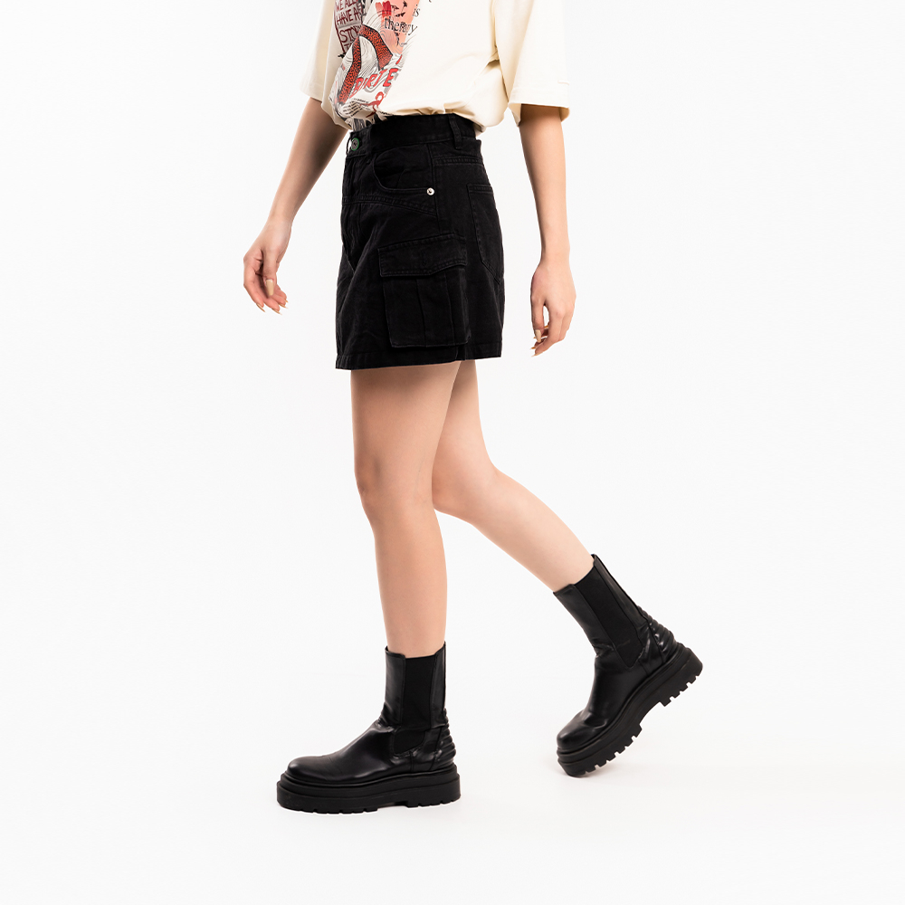 CHÂN VÁY NỮ - TOTODAY - FLAP POCKET DENIM SKIRT