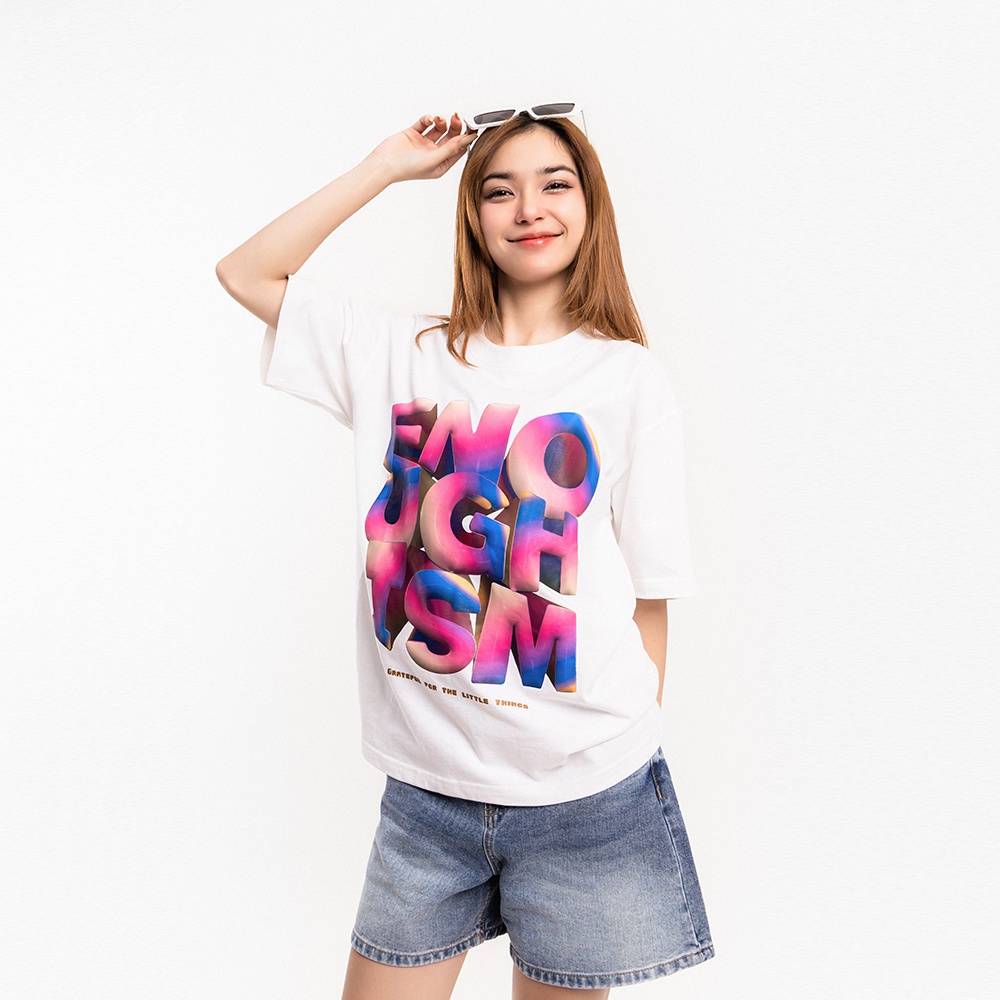 ÁO THUN UNISEX - TOTODAY - ENOUGHISM AW 23/24 - 3D BUBBLE LETTERS