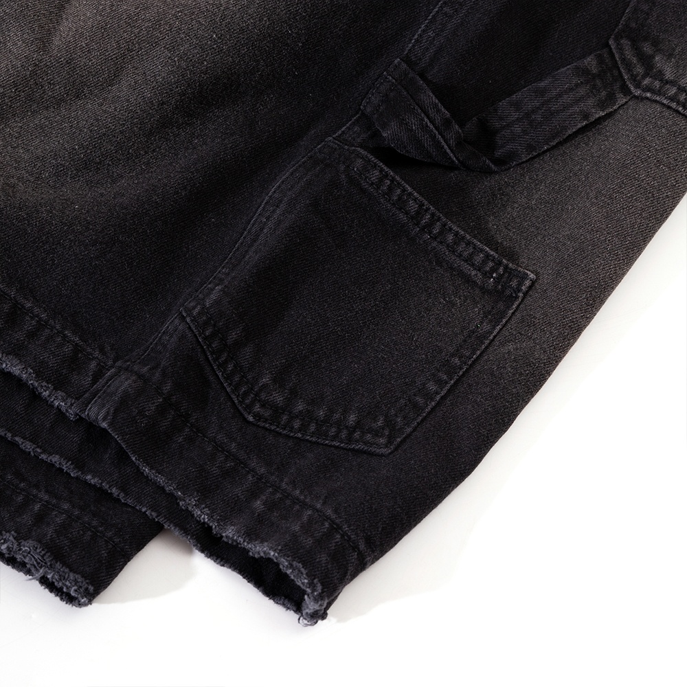 QUẦN SHORT JEAN NAM - TOTODAY - BLACK SHORT WIDELEG