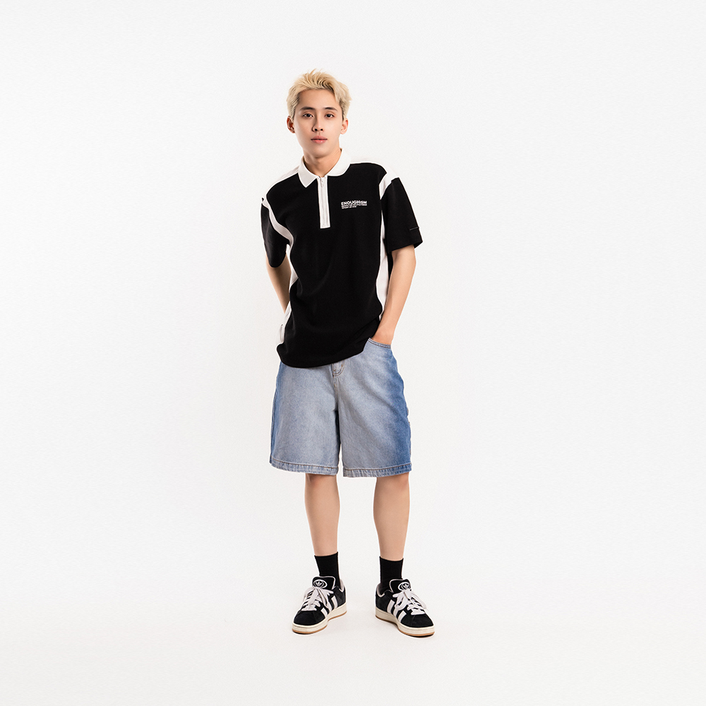 ÁO POLO NAM - TOTODAY - ENOUGHISM AW 23/24 - COLOUR BLOCK POLO