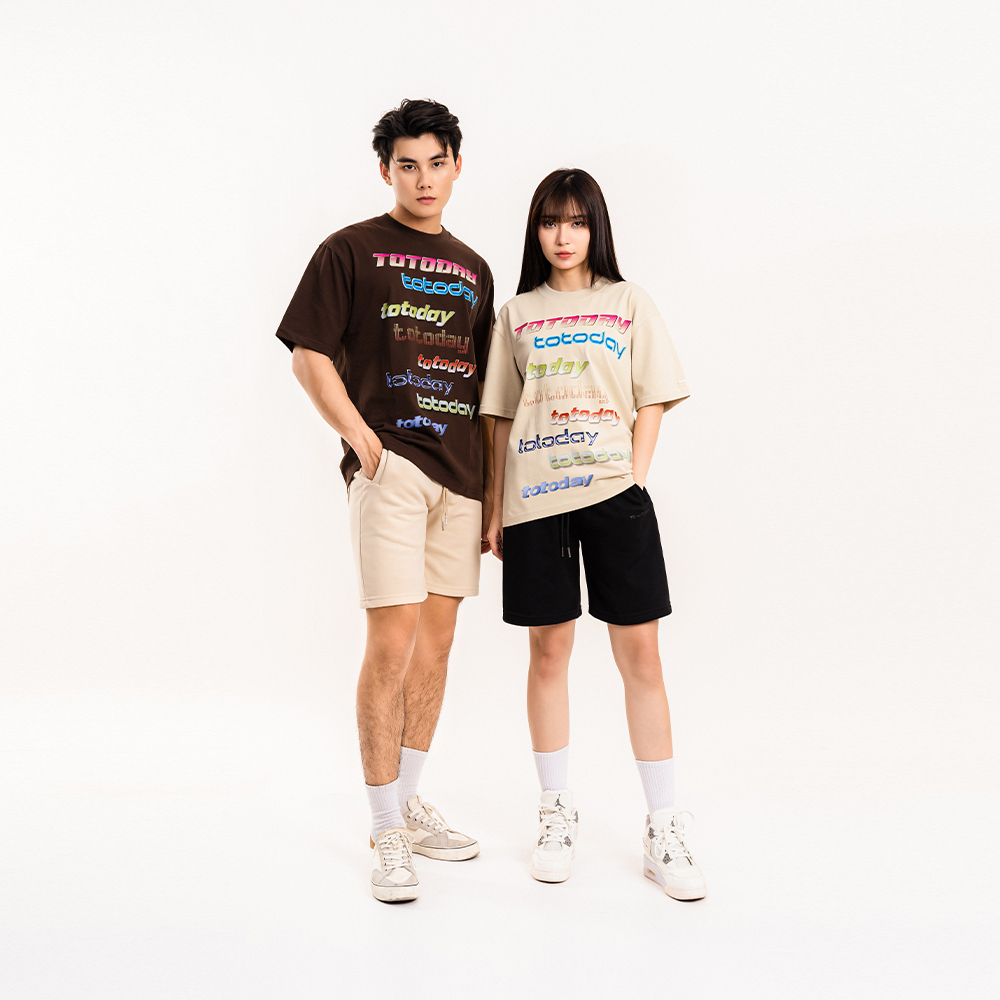 QUẦN SHORTS THUN UNISEX - TOTODAY - SECONDARY LOGO ICON