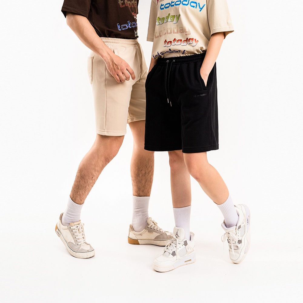 QUẦN SHORTS THUN UNISEX - TOTODAY - SECONDARY LOGO ICON