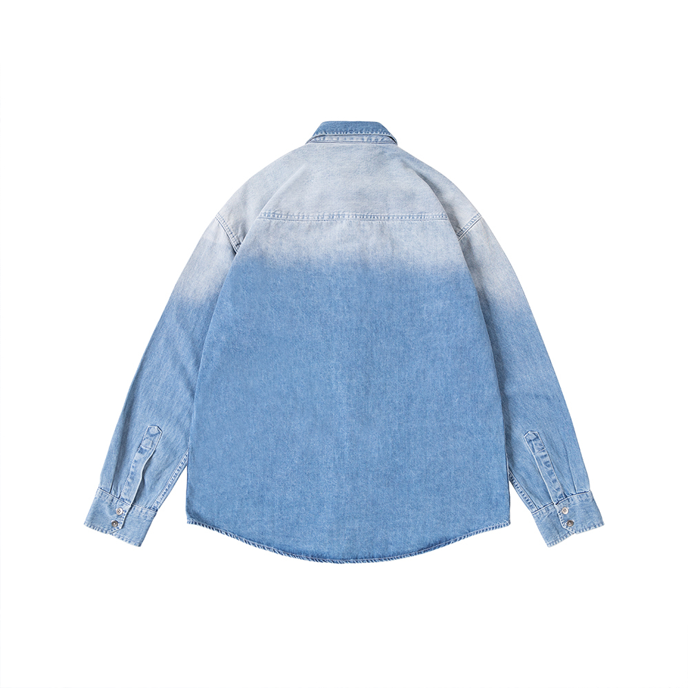 ÁO SƠ MI JEAN NAM - TOTODAY - WASH DENIM SHIRT