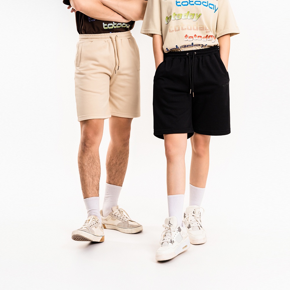 QUẦN SHORTS THUN UNISEX - TOTODAY - SECONDARY LOGO ICON