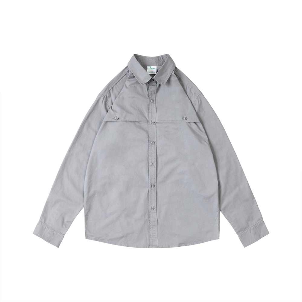 ÁO SƠ MI NAM - TOTODAY - ONE PLEATED FRONT SHIRT