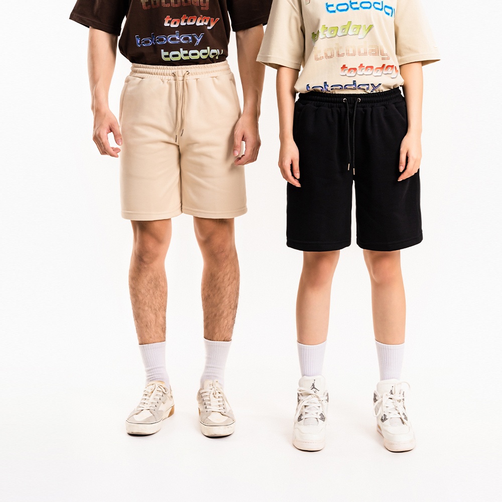 QUẦN SHORTS THUN UNISEX - TOTODAY - SECONDARY LOGO ICON