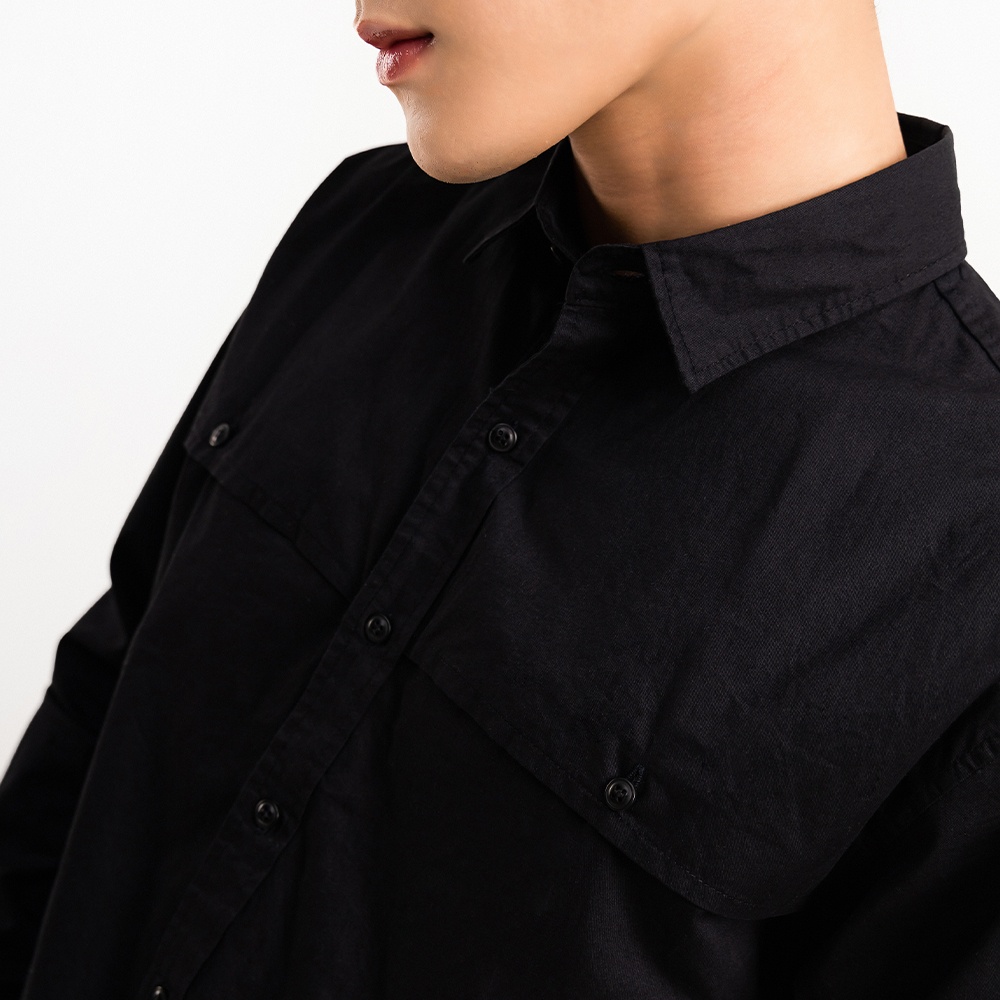 ÁO SƠ MI NAM - TOTODAY - ONE PLEATED FRONT SHIRT