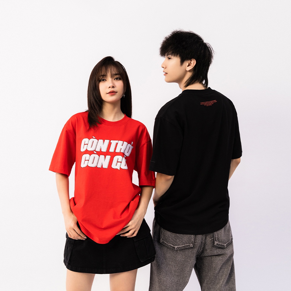 ÁO THUN UNISEX - TOTODAY - CÒN THỞ CÒN GỠ