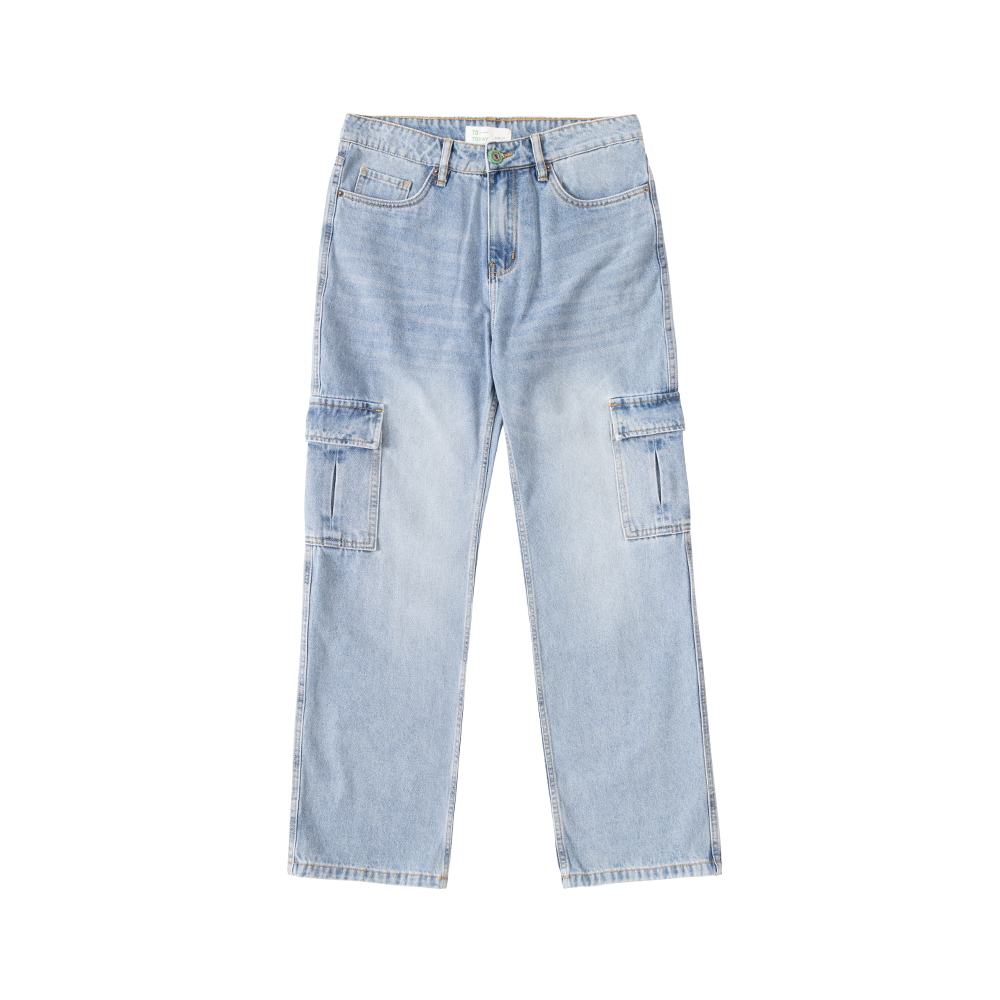 QUẦN JOGGER NAM - TOTODAY - STRAIGHT DENIM CARGO