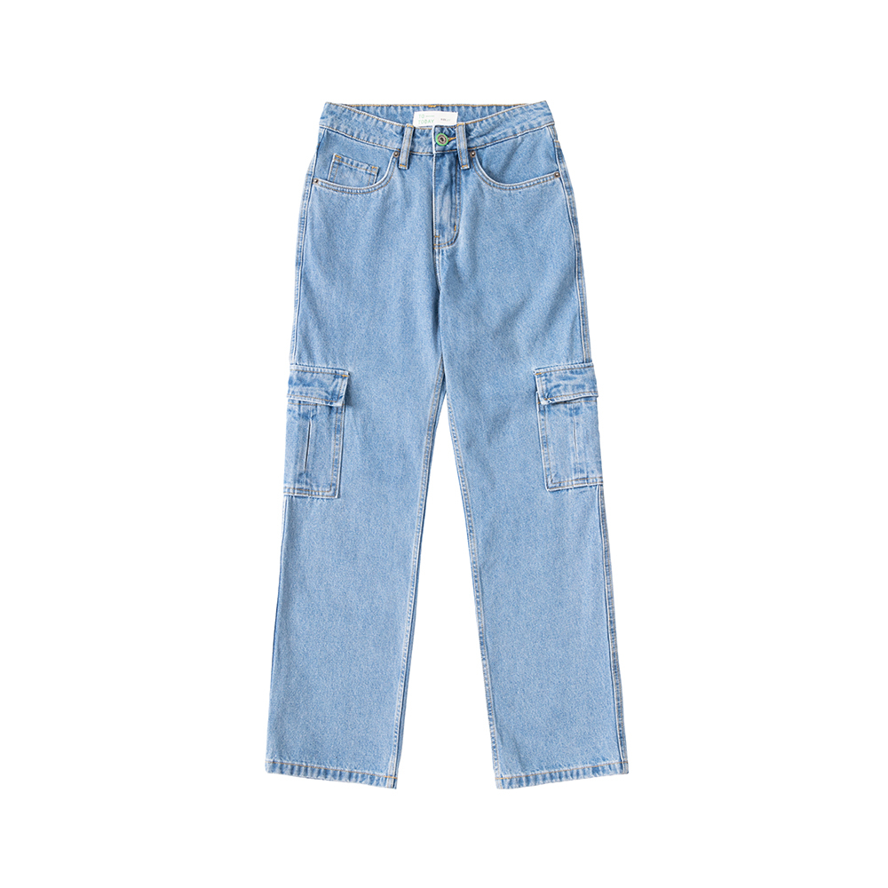 QUẦN JOGGER NỮ - TOTODAY - STRAIGHT DENIM CARGO