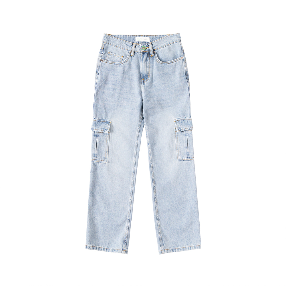 QUẦN JOGGER NỮ - TOTODAY - STRAIGHT DENIM CARGO