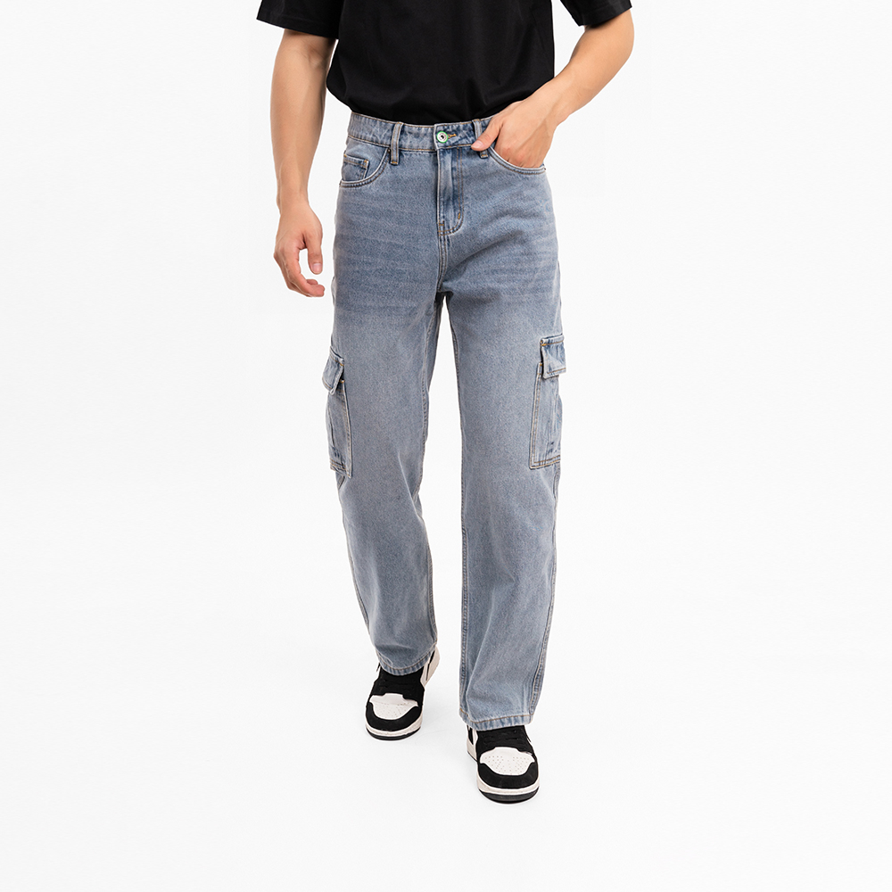 QUẦN JOGGER NAM - TOTODAY - STRAIGHT DENIM CARGO